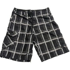 Hurley Men's 30 Striped Black Swim‎ Trunks Board Shorts